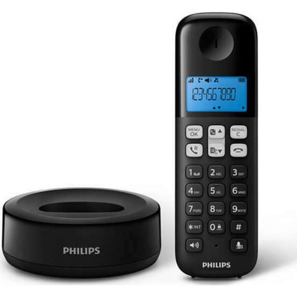 ΑΣΥΡΜΑΤΟ ΤΗΛΕΦΩΝΟ PHILIPS D1611B ΜΑΥΡΟ - Image 3