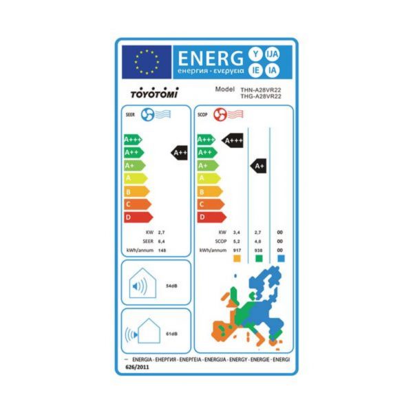 ΚΛΙΜΑΤΙΣΤΙΚΟ TOYOTOMI THN / THG A28VR22 - Image 3