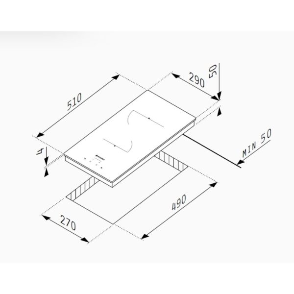 ΕΣΤΙΕΣ DOMINO PYRAMIS PHC31210FMW WHITE - Image 3