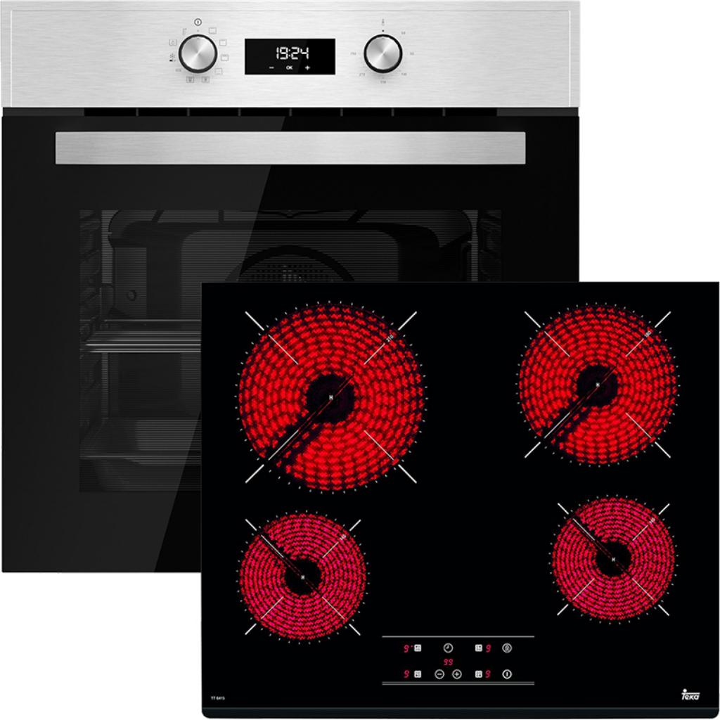 TEKA ΣΕΤ ΦΟΥΡΝΟΣ HCB 6545 INOX + ΕΣΤΙΕΣ TBC 64010