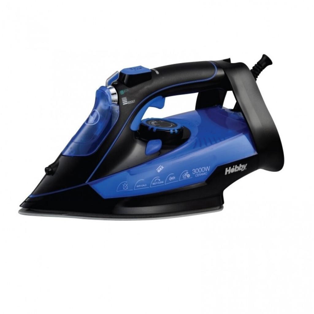 ΣΙΔΕΡΟ ΑΤΜΟΥ HOBBY HSI 40355 3000W με Κεραμική Πλάκα και Συνεχόμενη Παροχή 30gr/min (400355)