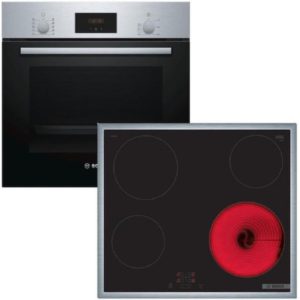 ΣΕΤ ΦΟΥΡΝΟΣ ΚΑΙ ΕΣΤΙΕΣ BOSCH HBF154BSO + PKE645BA2E