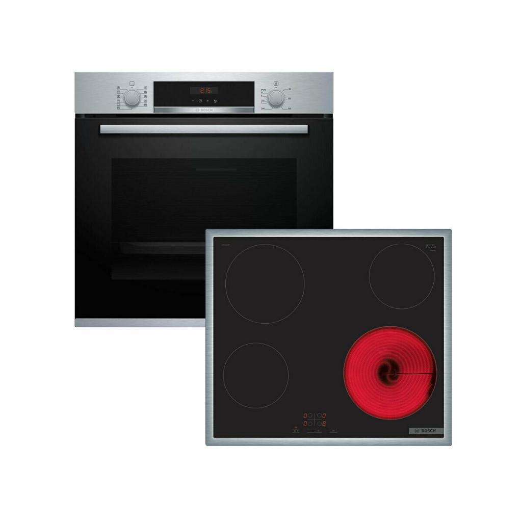 ΣΕΤ BOSCH ΦΟΥΡΝΟΣ HBA534ES4 ΚΑΙ ΕΣΤΙΕΣ PKE645BA2E ΙΝΟΧ