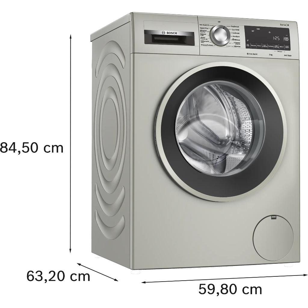 ΠΛΥΝΤΗΡΙΟ ΡΟΥΧΩΝ BOSCH WGG244ZXGR 9KG 1400 ΣΤΡΟΦΩΝ SILVER INOX - Image 10