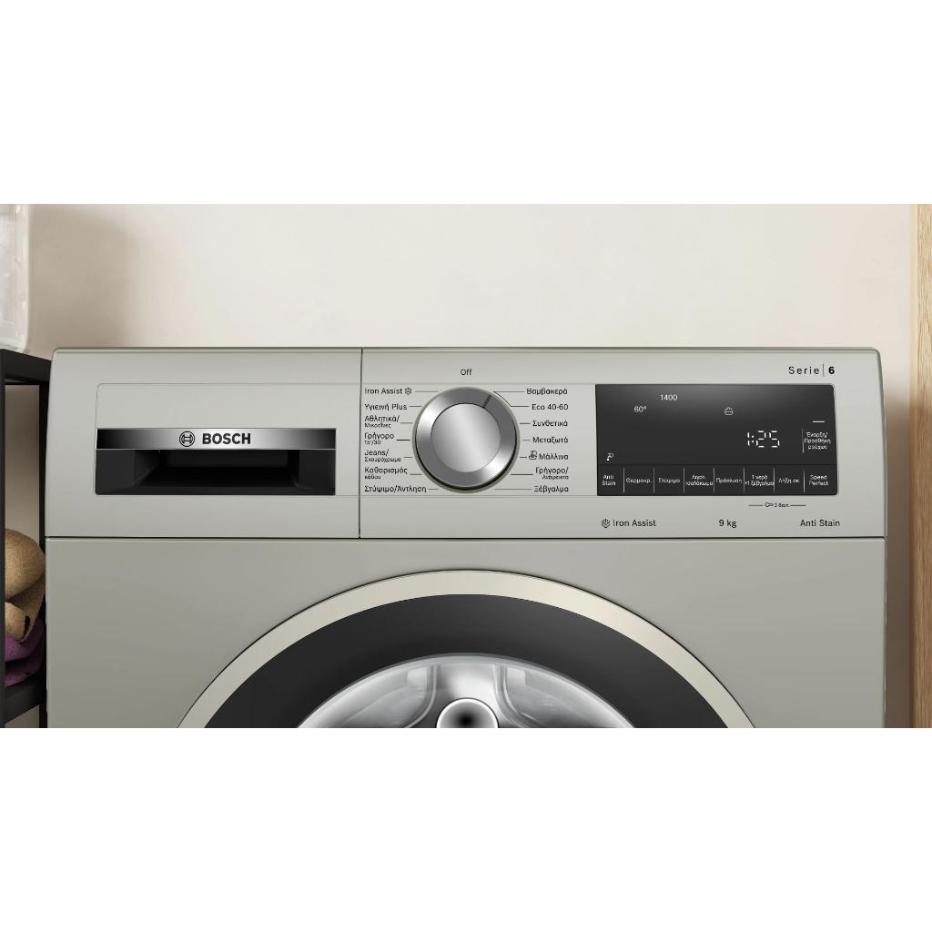 ΠΛΥΝΤΗΡΙΟ ΡΟΥΧΩΝ BOSCH WGG244ZXGR 9KG 1400 ΣΤΡΟΦΩΝ SILVER INOX - Image 2