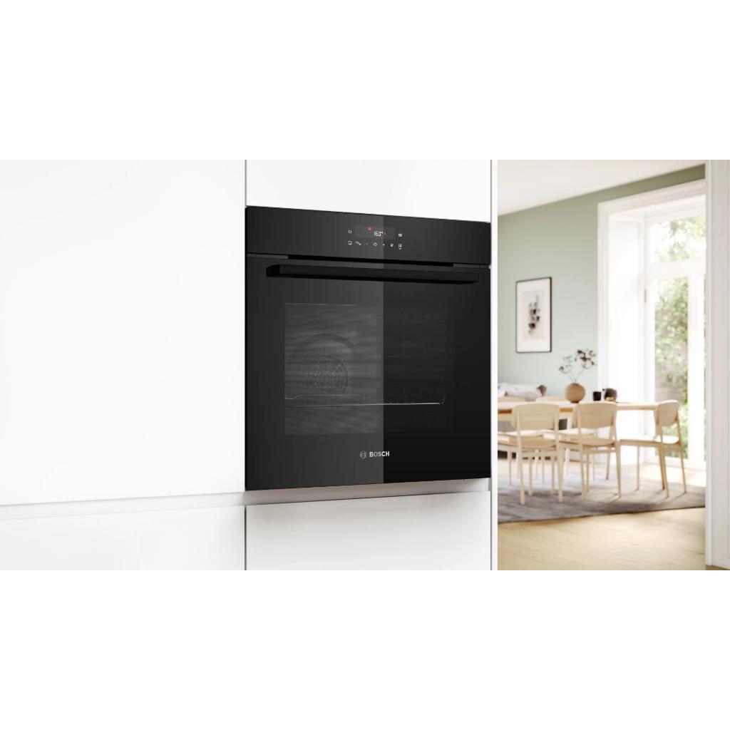 ΕΝΤΟΙΧΙΖΟΜΕΝΟΣ ΦΟΥΡΝΟΣ BOSCH HBA572BB4 ΑΝΩ ΠΑΓΚΟΥ ΜΑΥΡΟΣ - Image 2